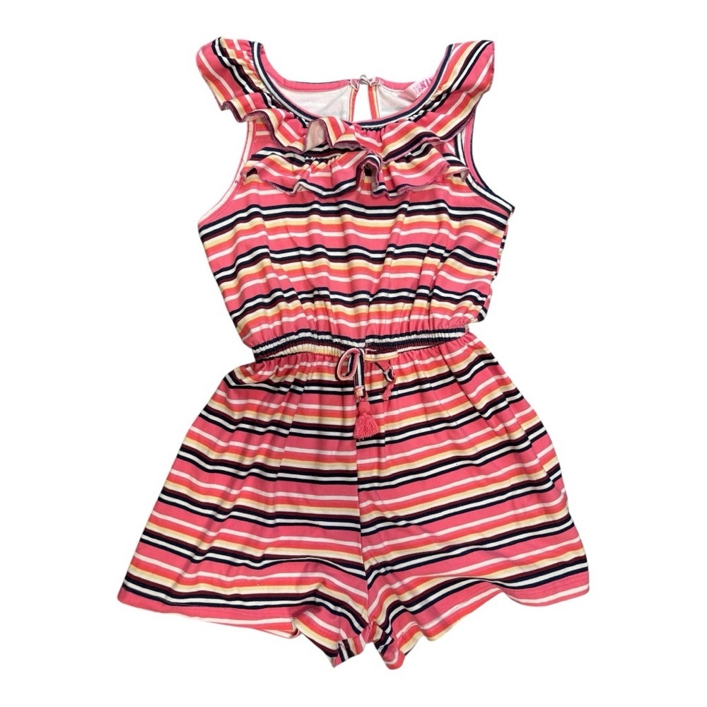 Striped Pink Kids Romper